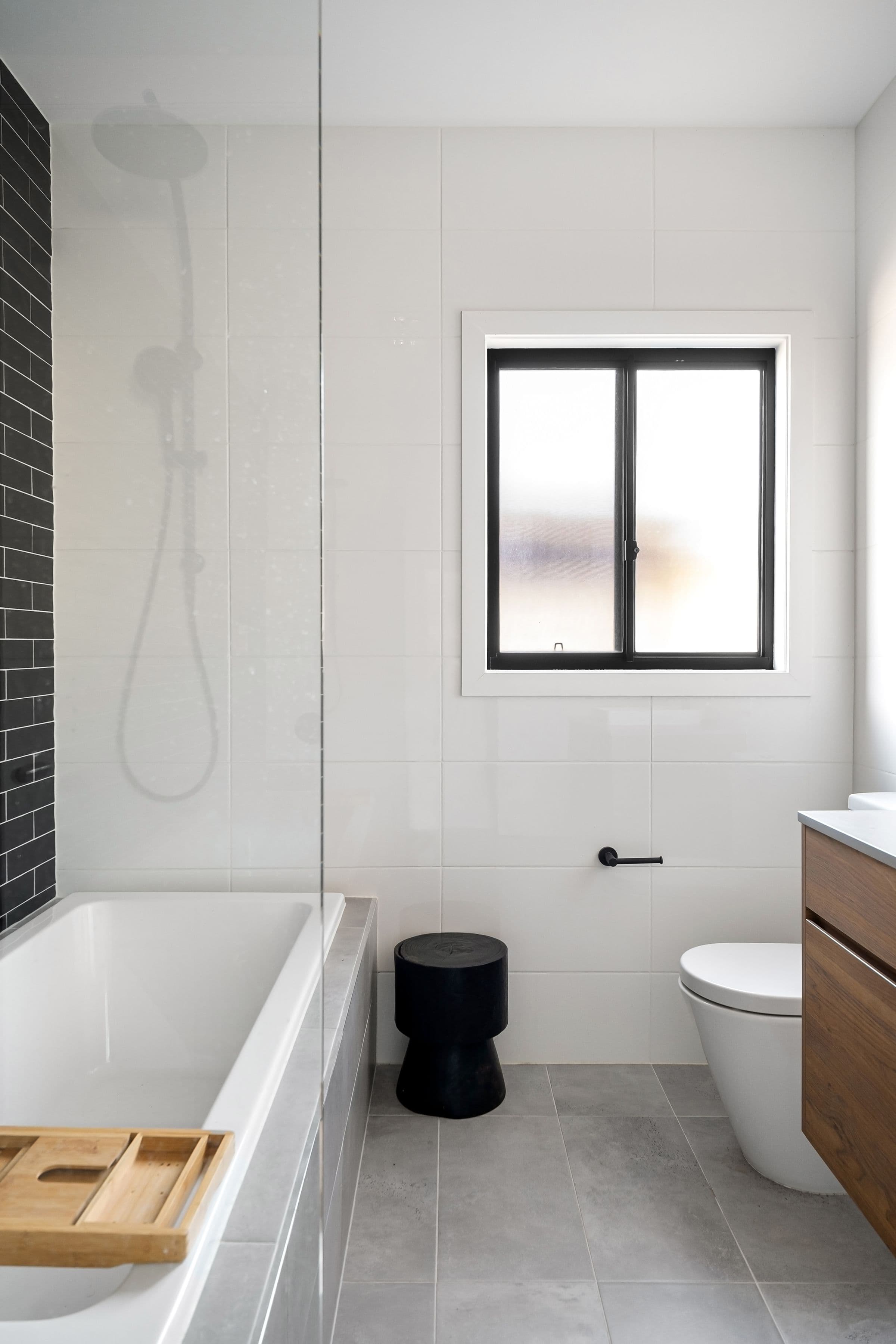 Renovated interior with new plaster and paint